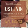 Ostprovning Ost till Vin 25/9
