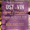 Ostprovning Ost till Vin Tema Piemonte med Vinspektrum 23/10