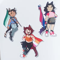 Image 2 of Stickers | Catpeople Pride