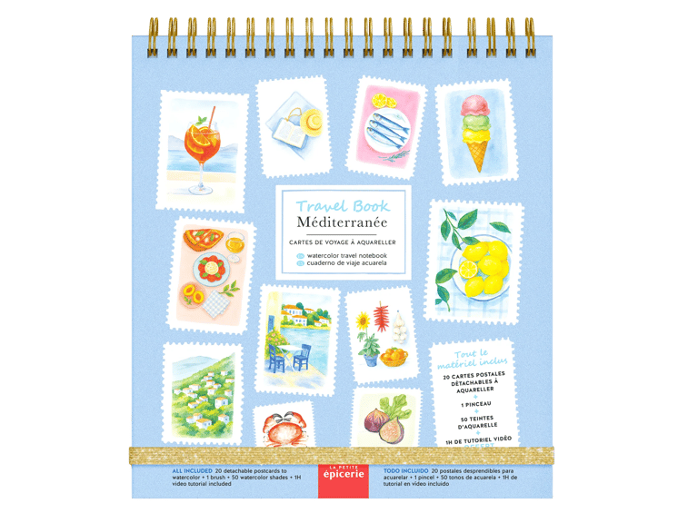 TRAVEL BOOK - CARNET DE CARTES À AQUARELLER (PLUSIEURS MODÈLES)