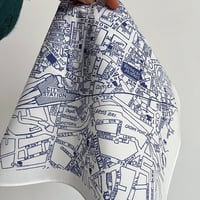 Image 3 of Leeds Vintage Map Printed Cotton Handkerchief
