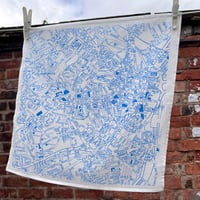 Image 3 of Sheffield Vintage Map Printed Cotton Handkerchief
