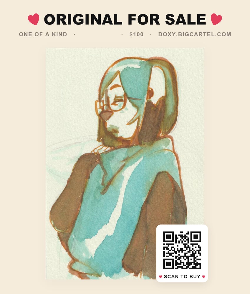 Image of Original Art Marty Postcard 
