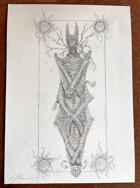 Image of 'Coffin God' original illustration 