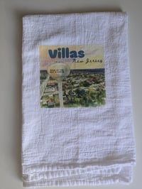 Watercolor Water Tower Tea Towel 