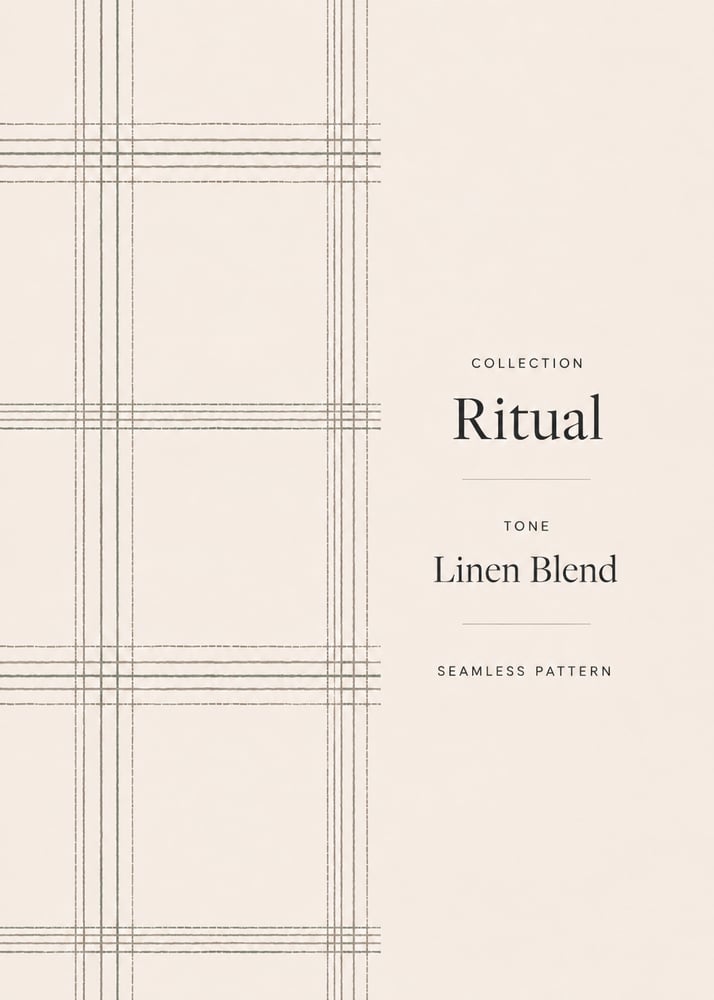 Image of Pattern Design - Ritual - Linen Blend