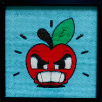 Angry Apple - Perle sur toile