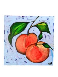 "Peach Pair" - Original Acrylic