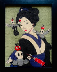 Geisha - Perle sur toile