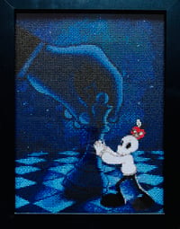 L'echec - Perle sur toile