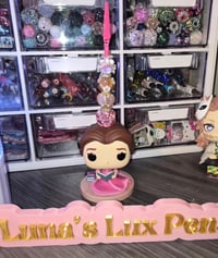 Beaded sign/photo holder
