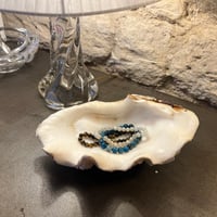 Image 2 of Vide-poche grand  coquillage Tridacne "bénitier"  naturel des années 70 - Porte savon