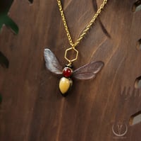 Image 2 of Crystal Bee necklace 