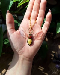 Image 3 of Crystal Bee necklace 