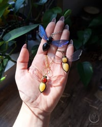 Image 7 of Crystal Bee necklace 