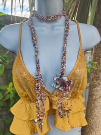 Image 2 of Tia Beaded Belt / necklace - with semi precious stones -MULTI COLOUR STONE