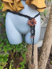 Image 2 of Tia Beaded Belt / necklace - with semi precious stones -Tigers eye/ Simbirsite