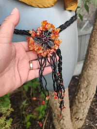 Image 2 of Tia Beaded Belt / necklace - with semi precious stones - Carnelian