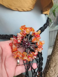 Image 3 of Tia Beaded Belt / necklace - with semi precious stones - Carnelian