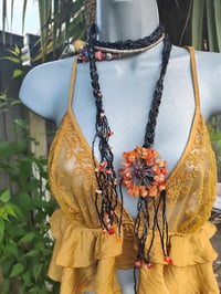 Image 4 of Tia Beaded Belt / necklace - with semi precious stones - Carnelian