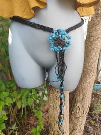 Image 2 of Tia Beaded Belt / necklace - with semi precious stones - Turquoise