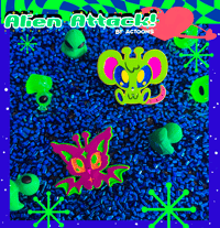 Image 4 of Alien Attack!!! Painted Enamel Pins
