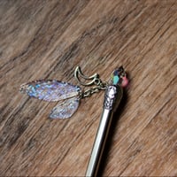 Image 8 of Crystal hair pin with fairy wings
