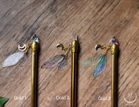 Image 3 of Crystal hair pin with fairy wings