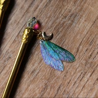 Image 6 of Crystal hair pin with fairy wings