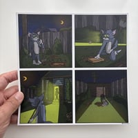 Image 1 of Tom Buries Jerry - Digital Print [W/ Sticker Bundle]