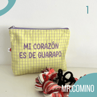 Image 2 of   neceser bordado  Mi corazón es de guarapo 