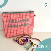 Image 3 of neceser bordado  En mi alma suenan chácaras y tambores 