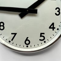 Image 6 of 30 cm - Horloge Brillié industrielle aluminium poli miroir  - Pendule Brillié fonctionnelle