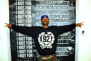 Image of #92CREWNECK [SWEATER] BLACK - MEN'S