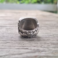 Image 4 of Dethroned Aztec Skull Ring, c. 1940s (#3)