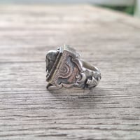Image 2 of Dethroned Aztec Skull Ring, c. 1940s (#3)