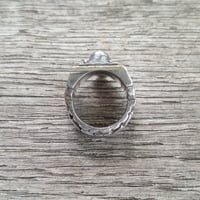 Image 5 of Dethroned Aztec Skull Ring, c. 1940s (#3)