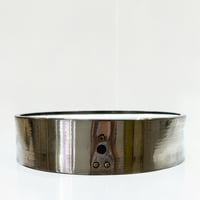 Image 9 of 30 cm Horloge industrielle Lambert en aluminium poli miroir des années 1950 -Fonctionnelle