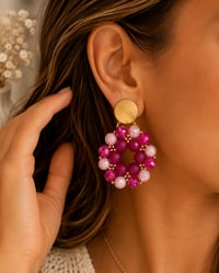 Image 2 of Handmade Stainless Steel Statement Earrings 