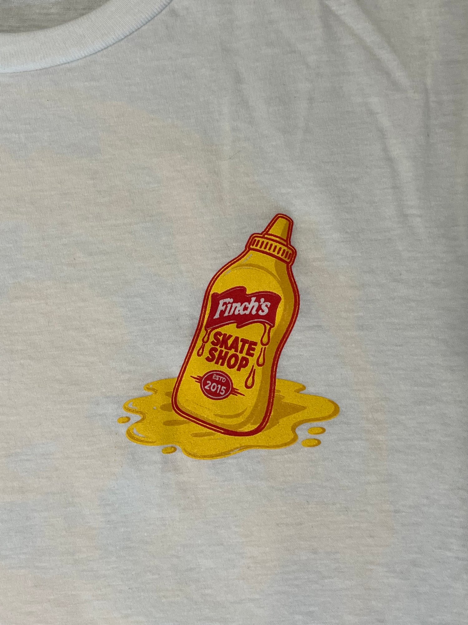 Image of Finchs Mustard logo  Shop Tee (White)