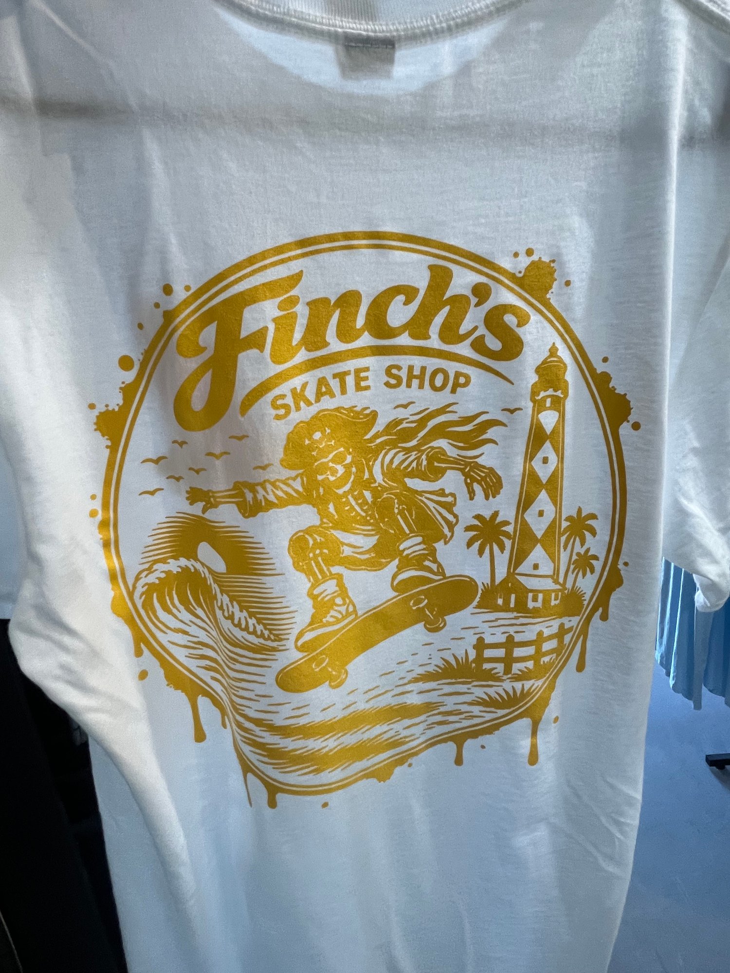 Image of Finchs Mustard logo  Shop Tee (White)