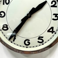 Image 7 of 26 cm - Horloge ATO industrielle aluminium poli miroiret chrome - 1940 - Fonctionnelle