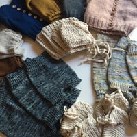 Image 4 of Merino wool high shorts in blues