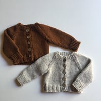Image 1 of wool blend cardigan 0-3m