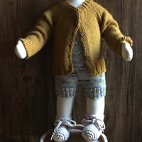 Image 2 of wool blend cardigan 3-6m