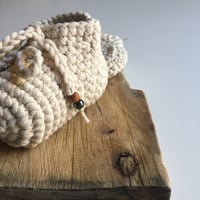 Image 2 of crochet cotton jersey booties