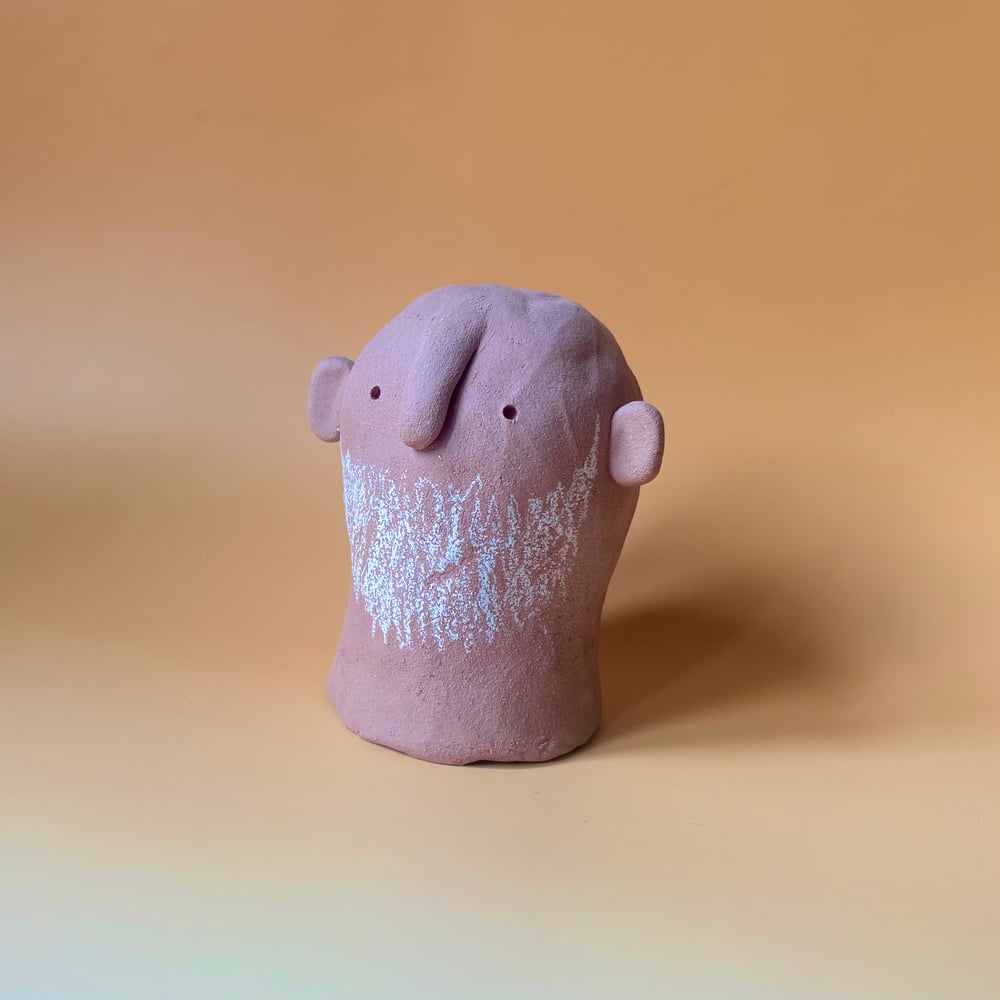 Image of Red clay Beardy guy 