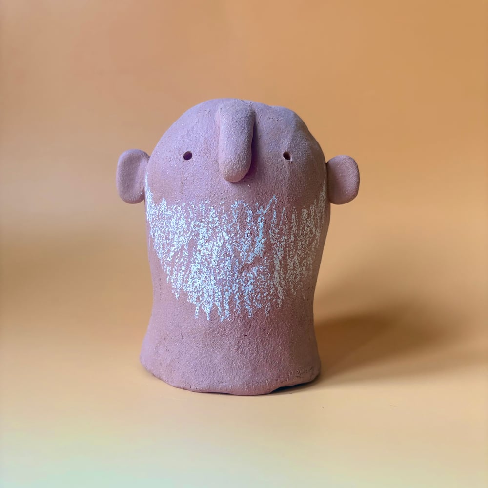 Image of Red clay Beardy guy 