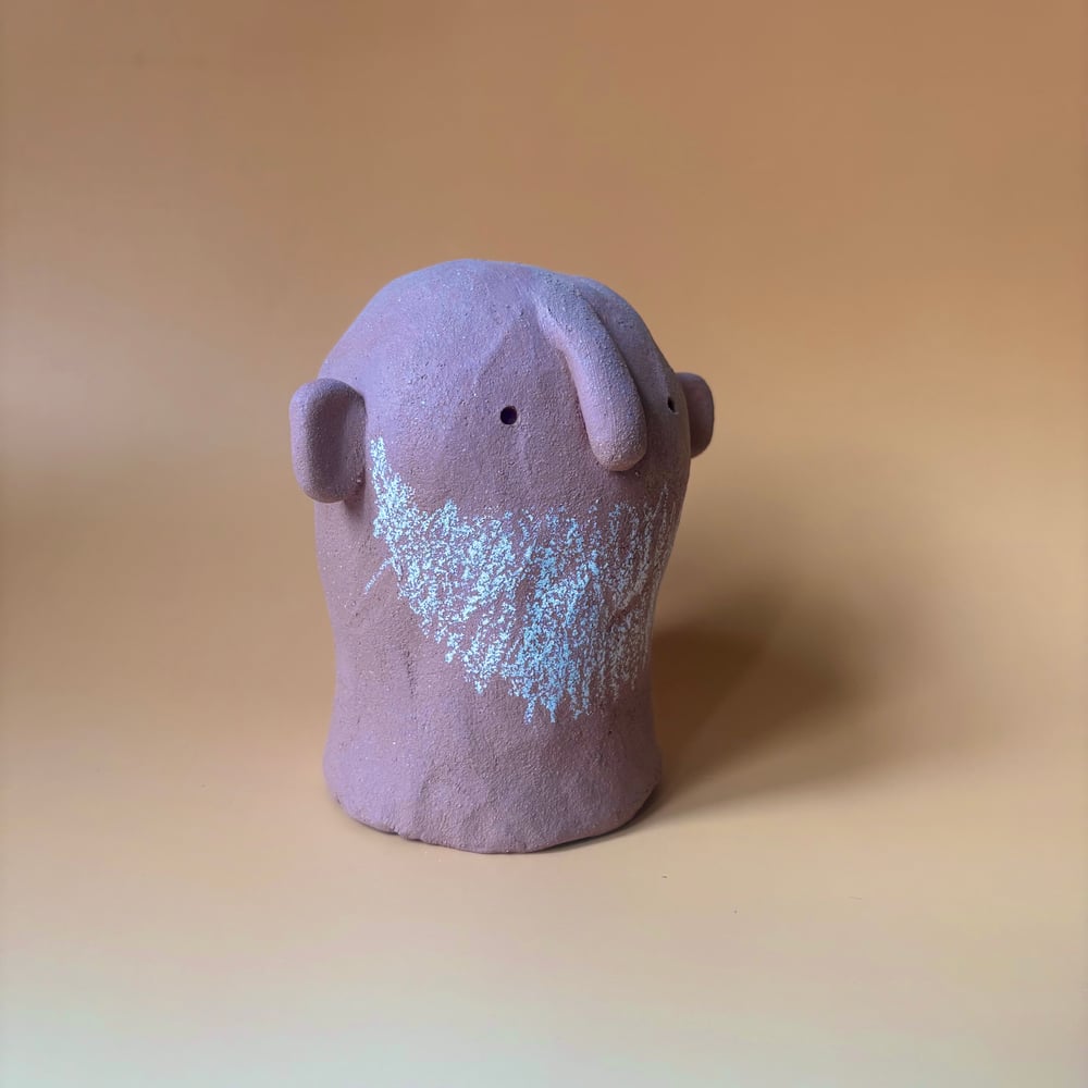 Image of Red clay Beardy guy 