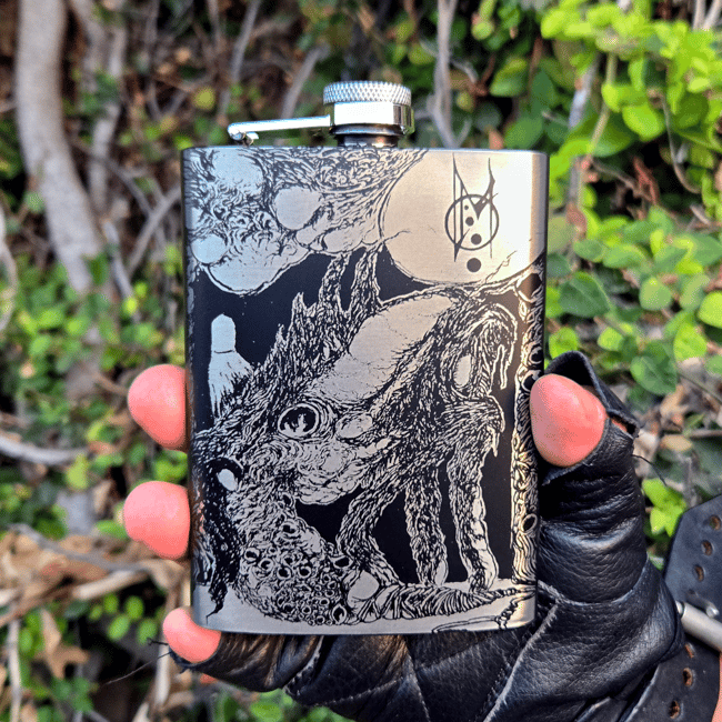 Arizmenda - Metal Engraved Flask